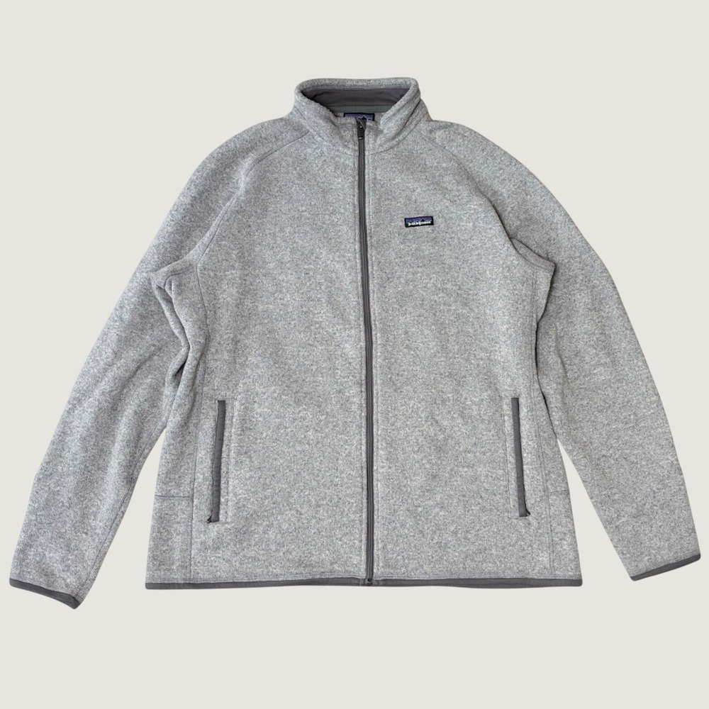 Patagonia Better Sweater Full Zip Jacket Grey Fleece Knit XXL Men's STY25526FO